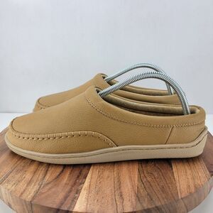 My Slippers By My Pillow Womens 9 Brown Leather Slip-On Slippers 74472-05